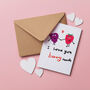 I Love You Berry Much Lovers Card, thumbnail 1 of 3