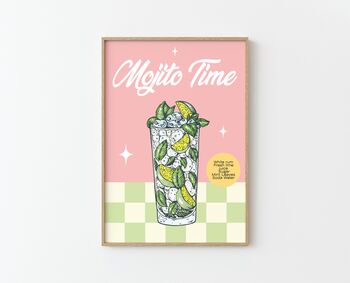 Mojito Time! Cocktail Poster, 2 of 2