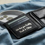 Personalised Script Message Leather Popper Wallet, thumbnail 2 of 4
