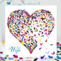 Wife Multicoloured Butterfly Love Heart Card, thumbnail 1 of 12