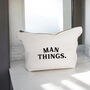 Man Things Canvas Pouch, thumbnail 1 of 2