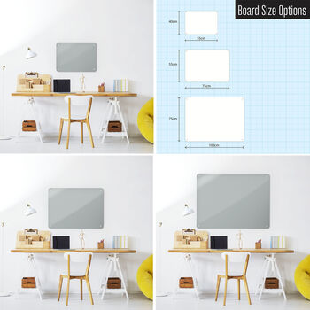 Large Magnetic / Dry Wipe Board In Plain Colours, 2 of 12