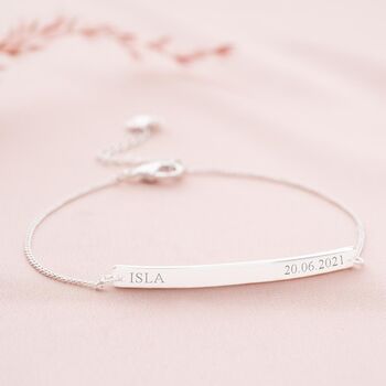 Personalised Marie Bar And Date Bracelet, 4 of 12