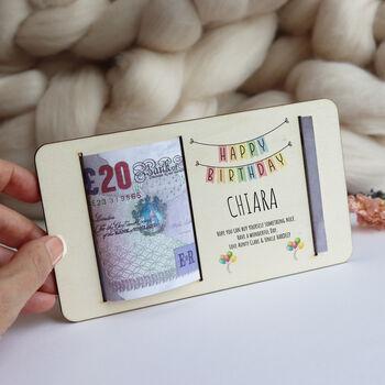 Personalised Birthday Money Gift Holder, 4 of 9