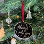 Always With You Enamel Christmas Tree Decoration, thumbnail 2 of 5