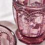 Set Of Four Bella Perle Amethyst Glass Tumblers, thumbnail 5 of 8