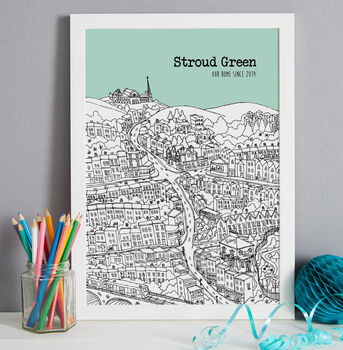 Personalised Stroud Green Print, 7 of 10