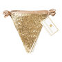 Luxe Gold Glitter Bunting Three Metres, thumbnail 3 of 4