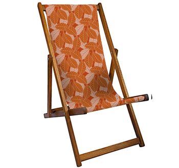 Panama Palm Leafy Printed Deckchair, 5 of 9