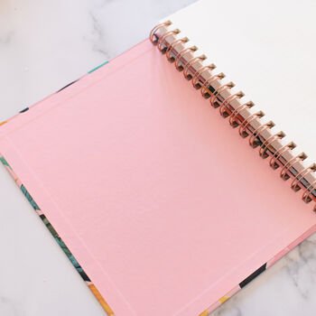 Bloom Blush Notebook/ Personalised Notebook/ Gift, 7 of 9