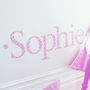 Personalised Pink Twinkle Wall Letter Sticker, thumbnail 2 of 3
