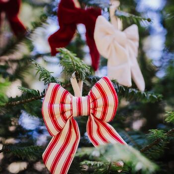 Bow Christmas Tree Decorations, 5 of 7