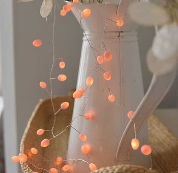 Peach Drop String Battery Fairy Lights, 2 of 7