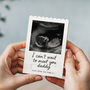 Personalised New Baby Bump Announcement Block For Dad, thumbnail 1 of 11