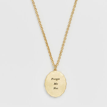 Gold Forget Me Not Pearl Cameo Necklace, 4 of 8