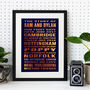 Our Story Personalised Print Valentines Gift, thumbnail 10 of 11