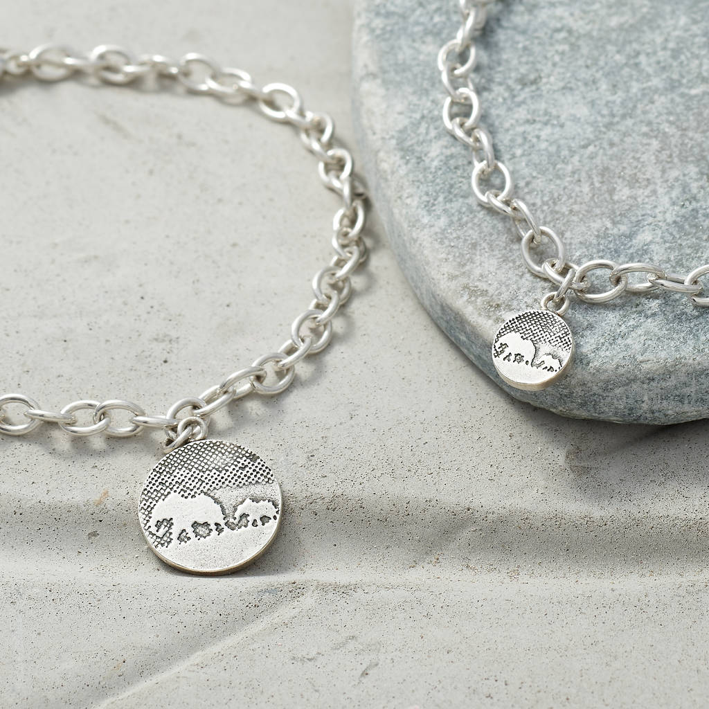 Sterling Silver Mother And Daughter Elephant Bracelets, 1 of 5