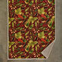 Winter Leaves Rust Sherpa Reverse Throw 130 X 170cm, thumbnail 2 of 3