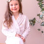 Personalised Wedding Dressing Gown For A Flower Girl, thumbnail 6 of 12