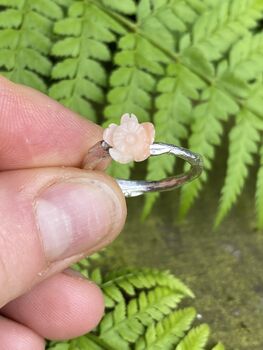 Cast Willow Coral Flower Ring, 2 of 6