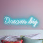Dream Big Neon Sign Wall Light, thumbnail 3 of 7