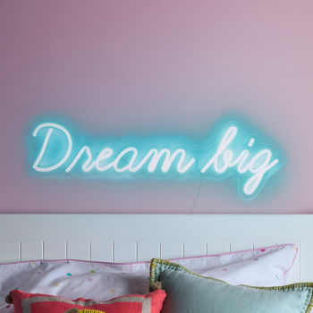 Dream Big Neon Sign Wall Light, 3 of 7