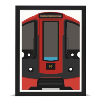 Personalised London Tube Train Art Print, 2 of 6
