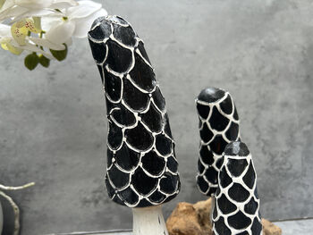 Hand Carved Teak Root Wooden Mushroom Statue Home Gift, 10 of 11