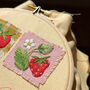 Strawberry Hand Embroidered Framed Keepsake, thumbnail 3 of 7
