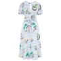 Cindy Dress In Cotton Seaside Vintage 1940s Style, thumbnail 2 of 3