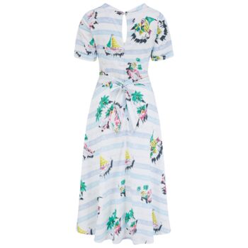 Cindy Dress In Cotton Seaside Vintage 1940s Style, 2 of 3