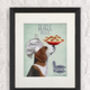 Beagle Pasta Company Art Print Framed Or Unframed, thumbnail 6 of 7
