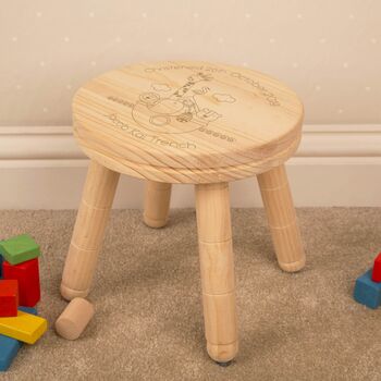 Personalised Christening Wooden Stool, 3 of 3