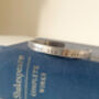 Stamped Aluminium Bracelet – 'Though She Be But Little, She Is Fierce' Shakespeare Quote, thumbnail 5 of 8