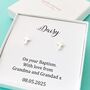 Personalised Baptism Earrings, thumbnail 1 of 3