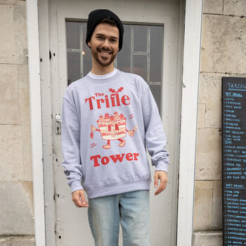 The Trifle Tower Men's Christmas Jumper, 2 of 4