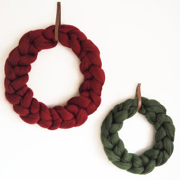 Knitted Christmas Wreath, 10 of 12