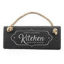 Personalised Our Kitchen Slate Hanging Sign, thumbnail 4 of 5