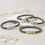 Mens Personalised Best Dad Ever Round Braided Leather Bracelet, thumbnail 6 of 9
