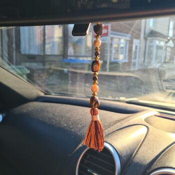 Crystal Rearview Mirror Car Accessory Charm, 6 of 9