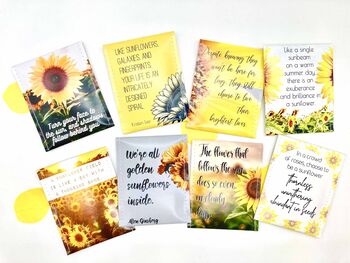 Sunflower Themed Tea Gift | Encouragement Gift | Gardener Gift, 10 of 11