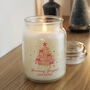 Personalised Pink Candle Jar Christmas Gift, thumbnail 2 of 4
