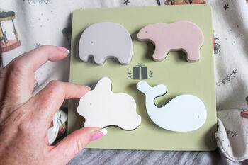 Silicone Animal Puzzle Toy/Baby Teether, 5 of 6