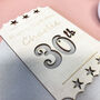 Personalised 30th Birthday Wooden Card, thumbnail 6 of 8