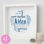 Personalised 21st Birthday Word Art Gift For Him, thumbnail 1 of 5