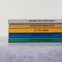 Set Of Five Personalised Spine Notebooks, thumbnail 5 of 12