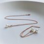 14 Ct Rose Gold Filled Metal And Pearls Jewellery Set, thumbnail 12 of 12