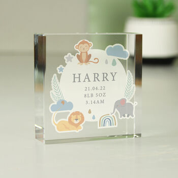 Safari Animals Personalised Crystal Token, 7 of 7