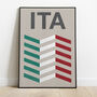 Italy Flag Travel Print, thumbnail 1 of 2