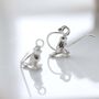 Sterling Silver Little Bird Dangly Earrings, thumbnail 1 of 10